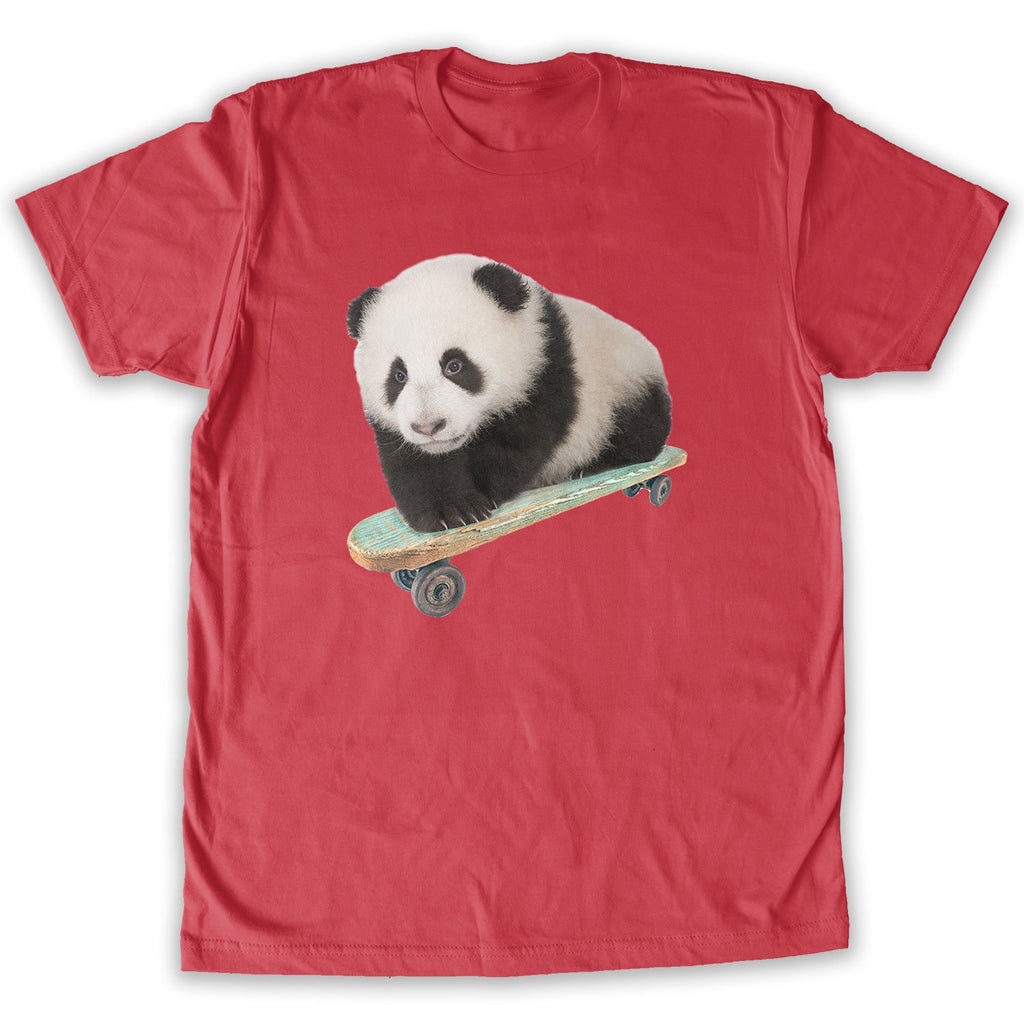 Function - Skateboarding Panda Men's Fashion T-Shirt Red