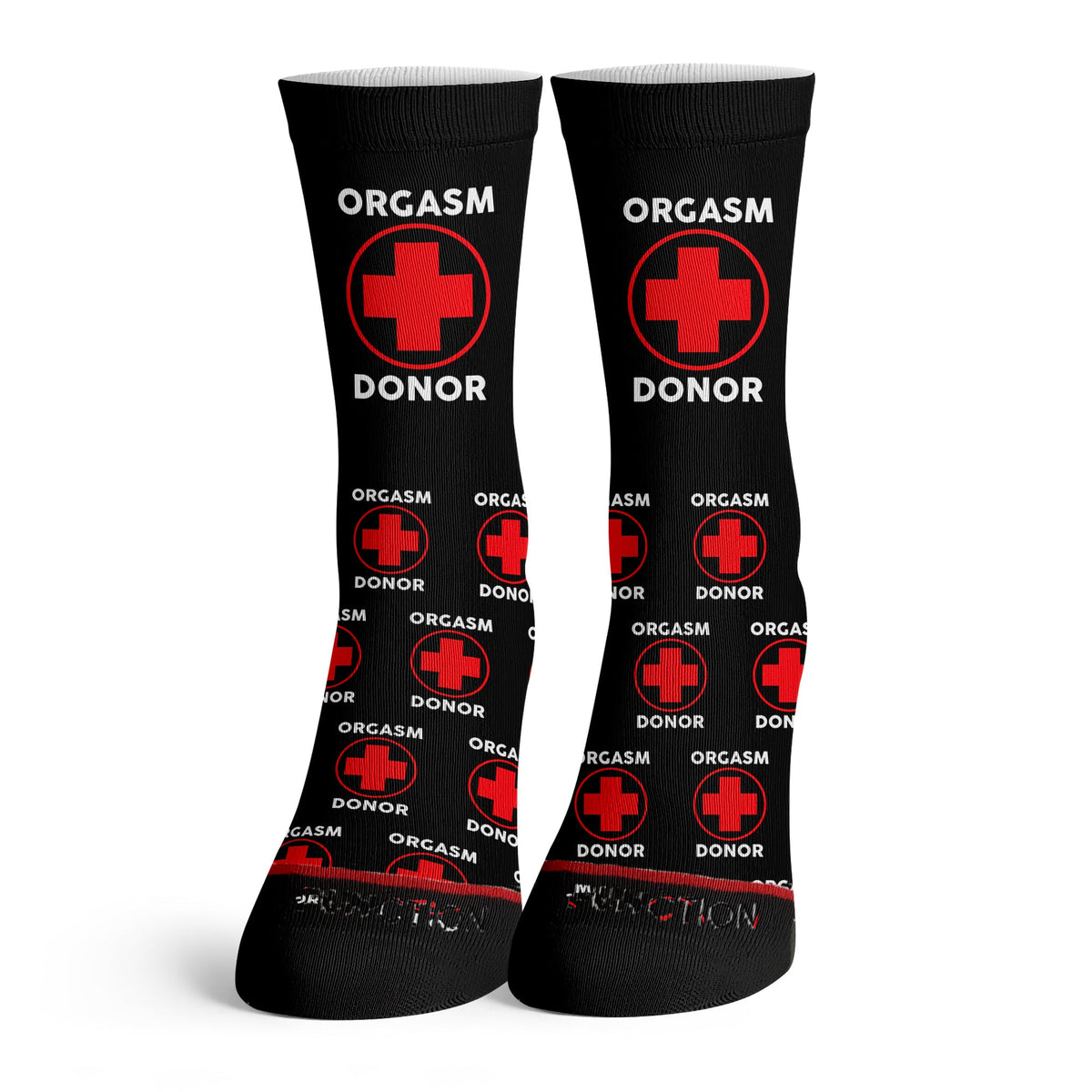 Function Orgasm Donor Black Adult Unisex Socks Function Socks