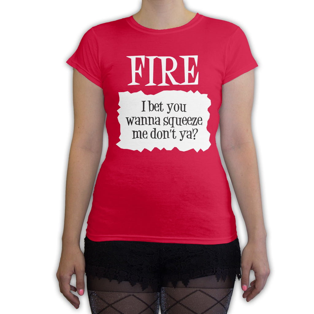 Function -  Fire Hot Sauce Costume Women's Fashion T-Shirt Red