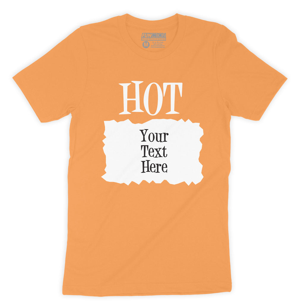 Function - CUSTOM TEXT Hot Sauce Costume Men's Fashion T-Shirt