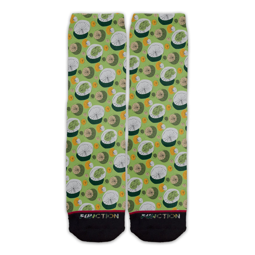Function - Lily Pads and Frogs Green Animal Unisex Crew Socks