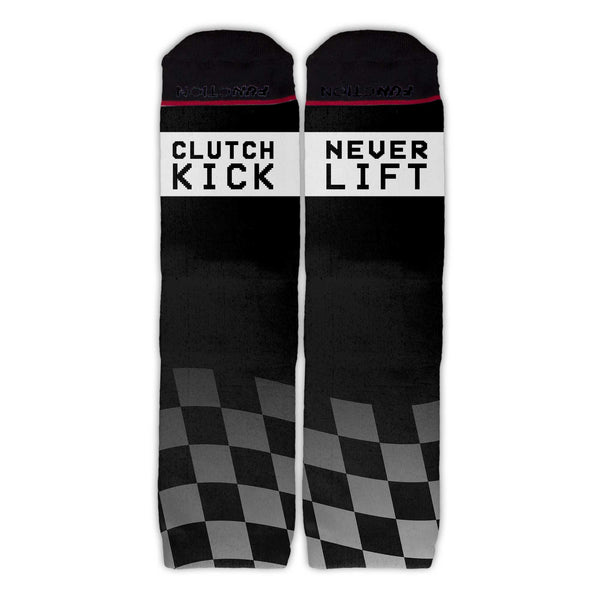 Function - Clutch Kick Never Lift Race Flag Socks Driver Car Racing Drift Shifting Gears Gas