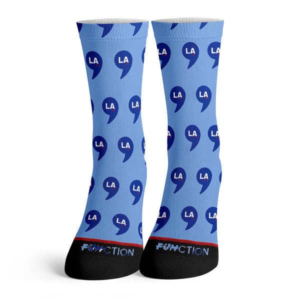 Function - Kamala Harris Presidential Candidate Comma La Icon Repeating Pattern Adult Socks