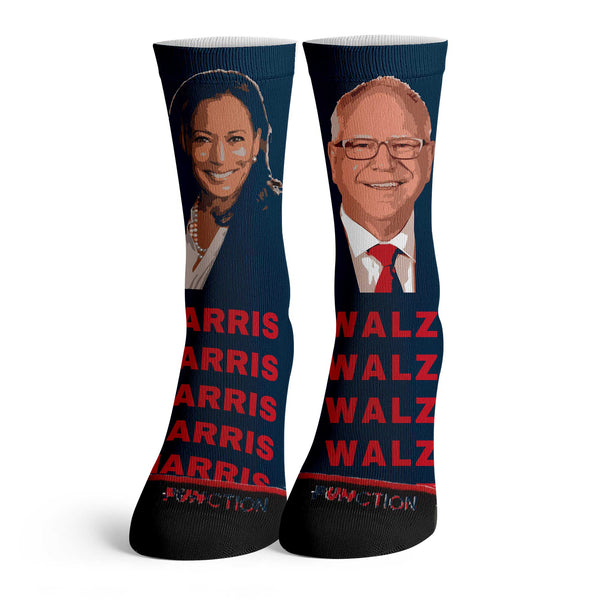 Function - Kamala Harris & Tim Walz Campaign Adult Crew Socks President Election 2024 Political