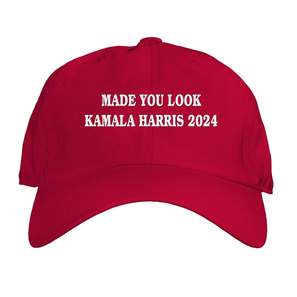 Function - Made you Look Kamala Harris 2024 Red Dad Hat Election Vote USA America