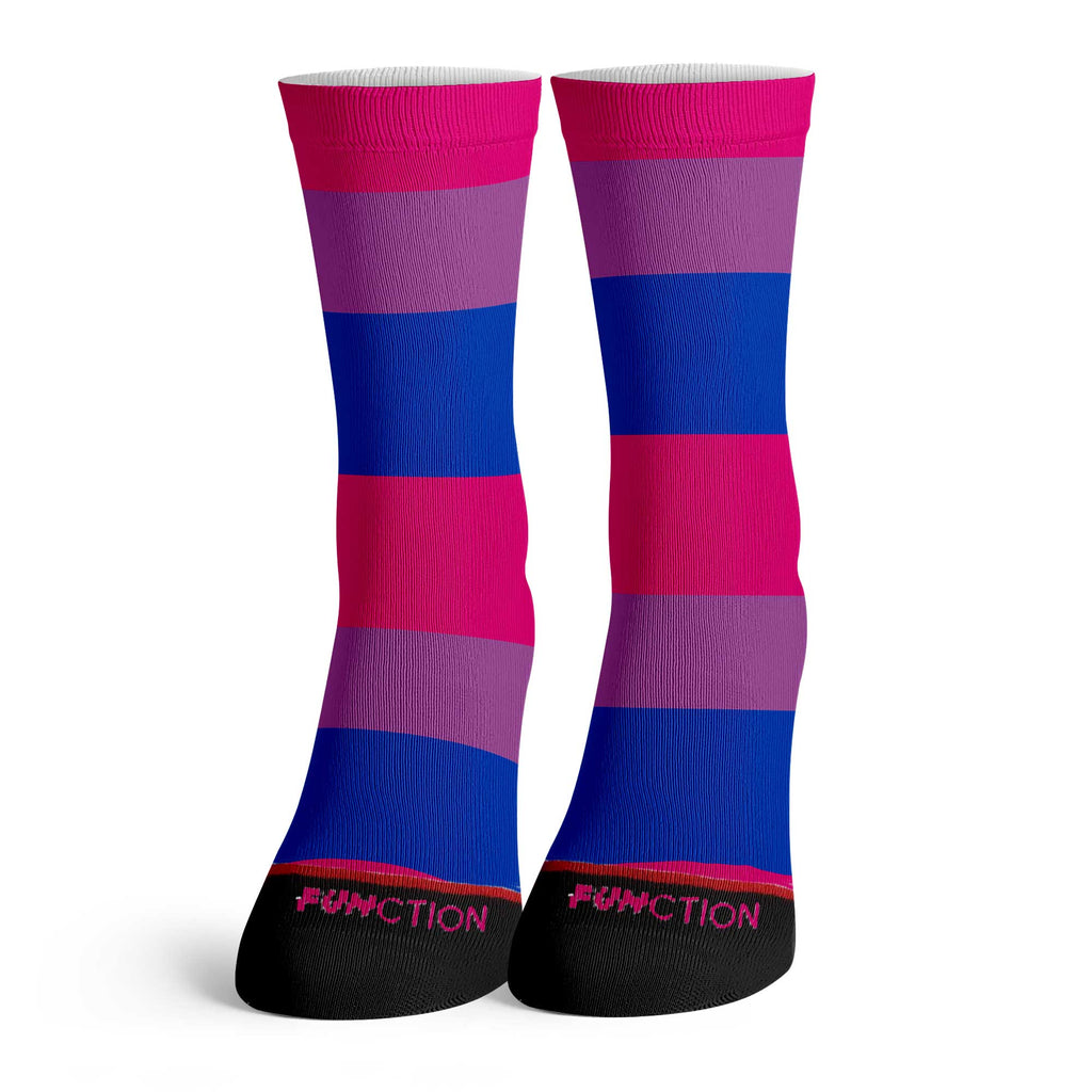 Function - Colorful Bisexual Pride Flag Socks