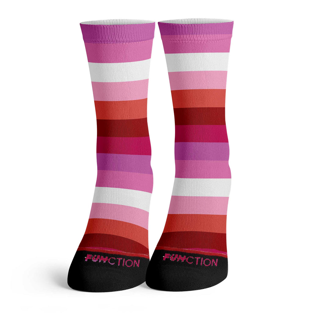 Function - Colorful LGBTQ+ Lesbian Pride Rainbow Socks