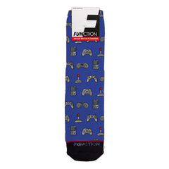 Function - Red Vs Blue Video Game Controller Adult Crew Socks Vintage Classic Gamer Nostalgia Gaming Gift