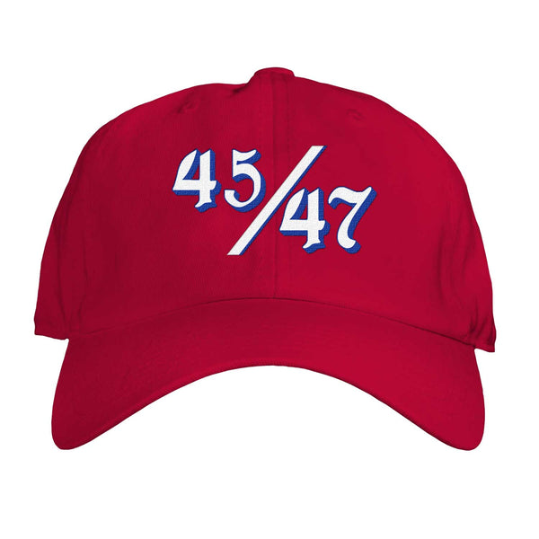 Function - Donald Trump 45/47 President Re-election Script Adjustable Embroidered Adult Dad Hat