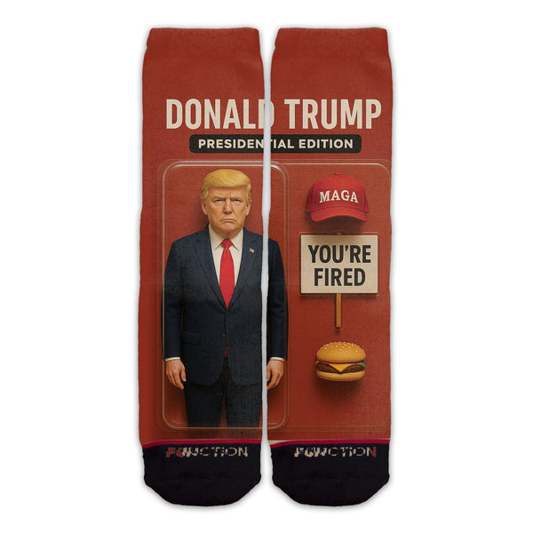 Function Donald Trump Presidential Edition Socks –Funny Collectible Crew Socks for Adults