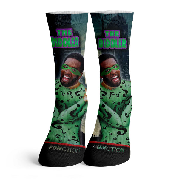 Function - Puff Diddy The Diddler Villain Enigma Scandal Adult Crew Socks