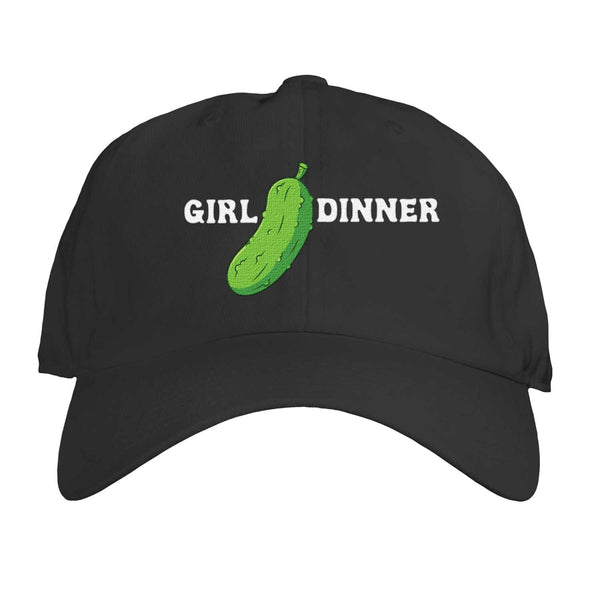 Function - Girl Dinner Pickle Embroidered Adjustable Dad Hat Millennial Salad Pasta Charcuterie Hummus
