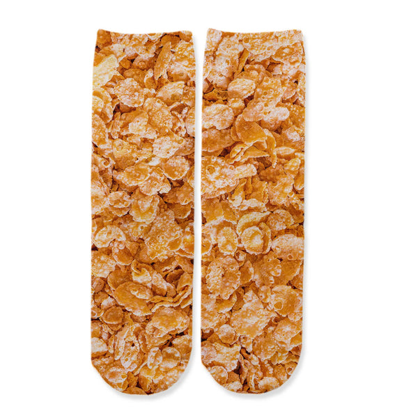Function - Kids Frosted Cereal Print Socks – Fun & Cozy Novelty Crew Socks for Boys & Girls