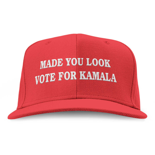 Function - Made you Look Vote For Kamala Harris 2024 Red Snapback Hat Election USA America