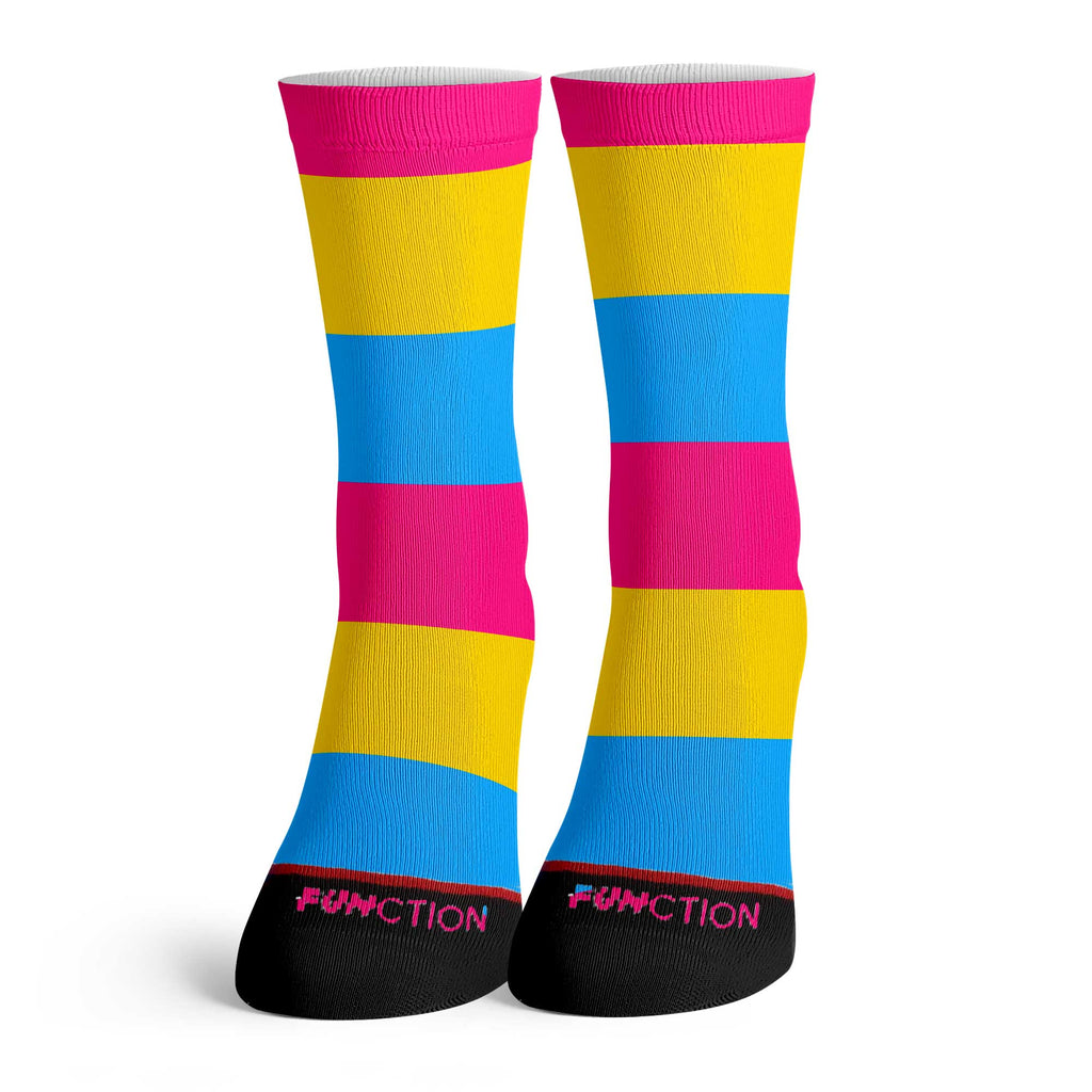 Function - Colorful LGBTQ+ Pansexual Pride Rainbow Socks