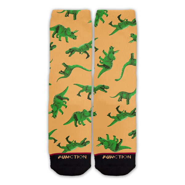 Function - Green Dinosaurs Pattern Fashion Socks