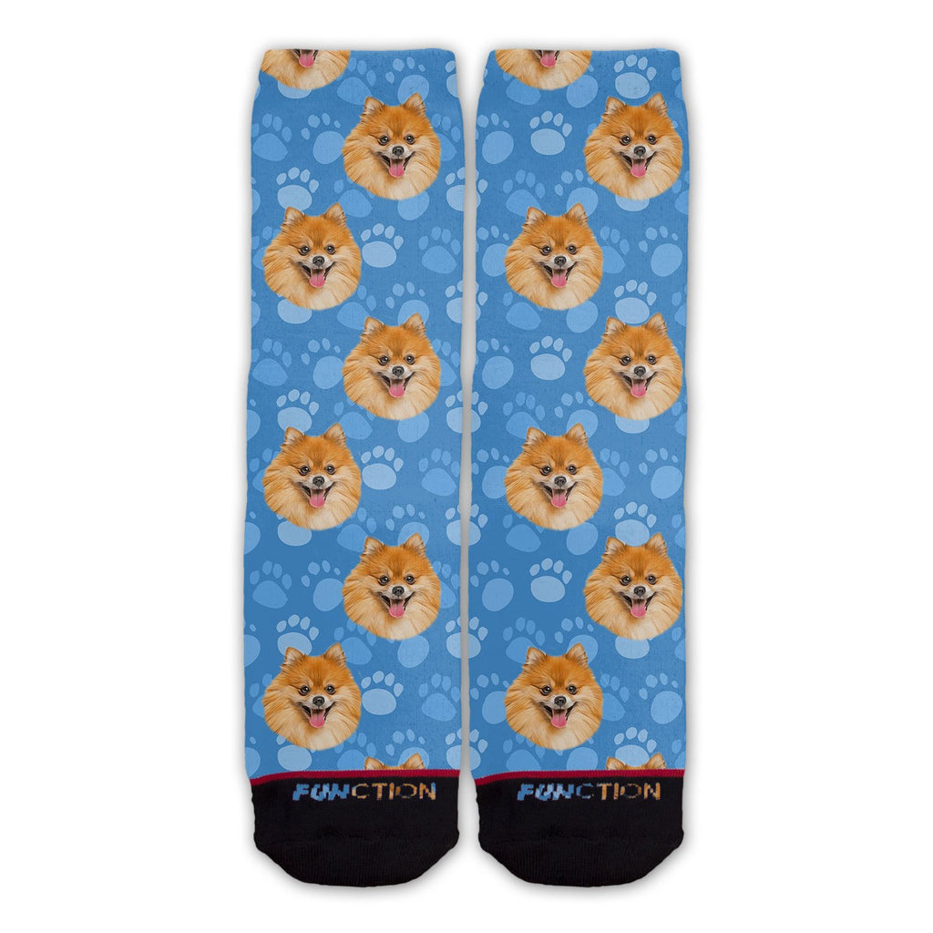 Function - Pomeranian Dog Face Fashion Socks Pattern