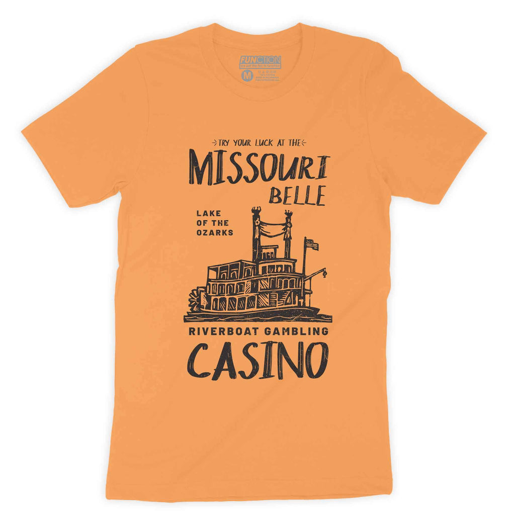 Function - Ozark Lake Riverboat Gambling Casino Missouri Belle Vintage Men's T-Shirt