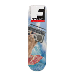 Function - Kids Bacon Surfing Cat Boombox Music Sunglasses Ocean Wave Youth Boys Girls Children Fashion Socks