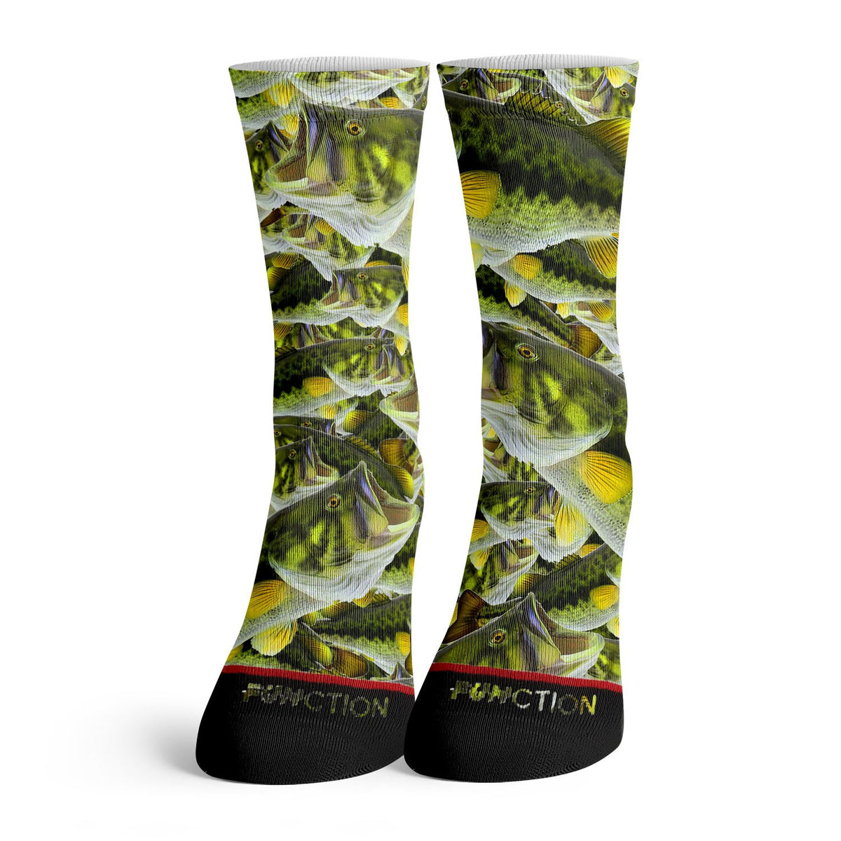 Function Bass Fish Realistic Fashion Socks Function Socks