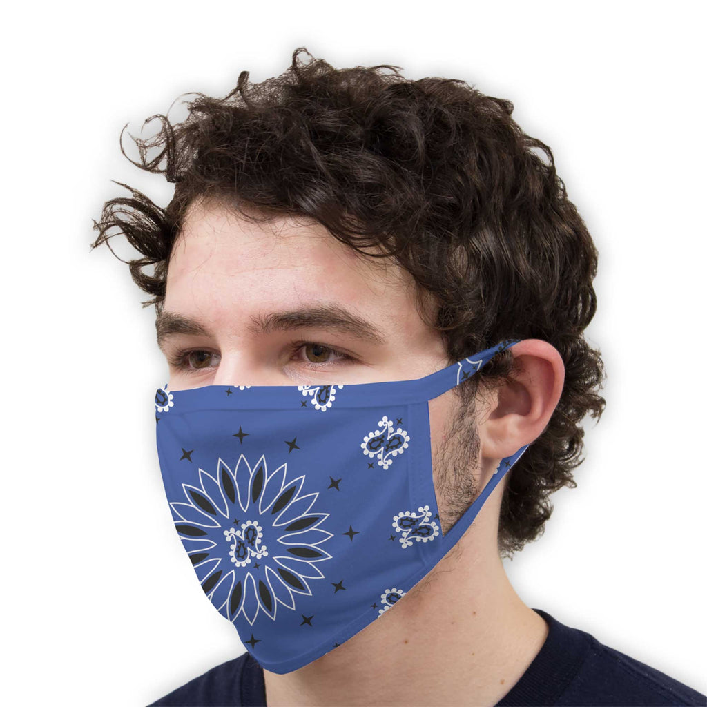 Function - Blue Bandana Breathable Reusable Washable Face Cover Mask