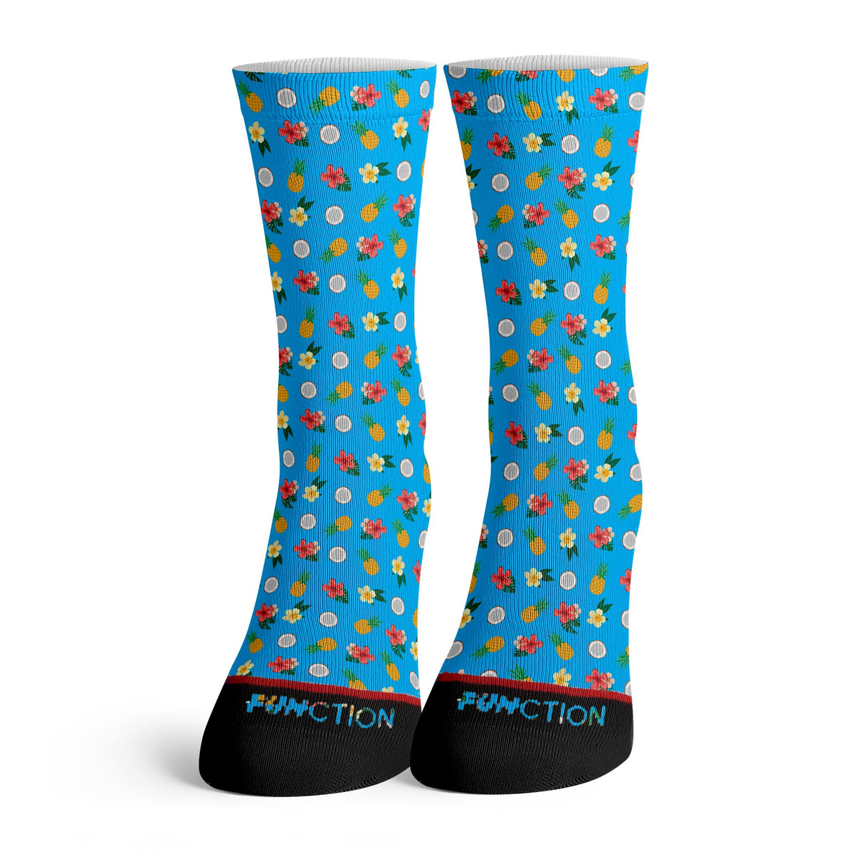 Socks Function Function - Blue Tropical Pattern Fashion Sock – Function Socks