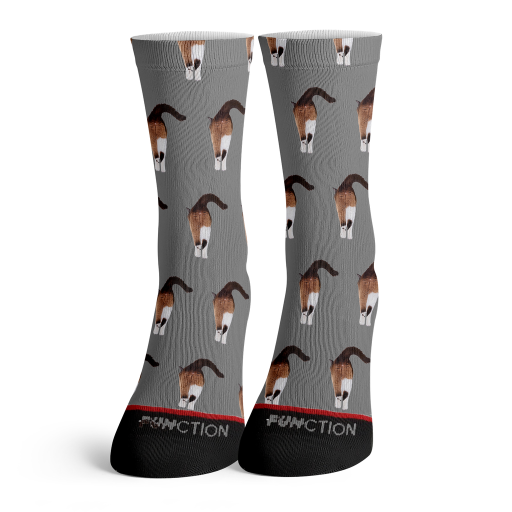 Function - Cat Butts Pattern Novelty Funny Fashion Socks