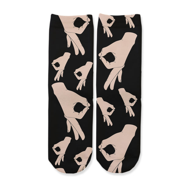 Function - Kids Circle Game Gotcha Pattern Youth Boys Girls Children Fashion Socks