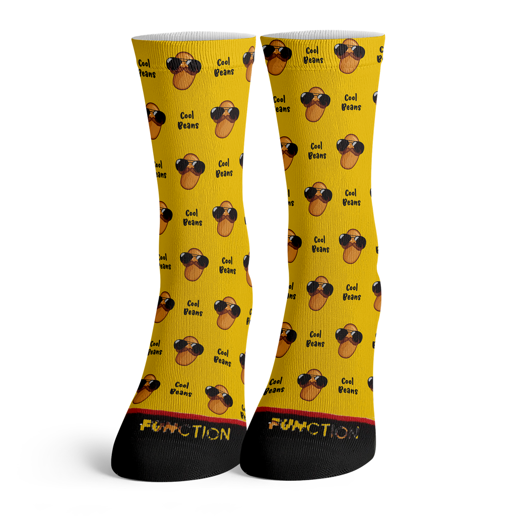 Function - Cool Beans Pattern Novelty Funny Fashion Socks