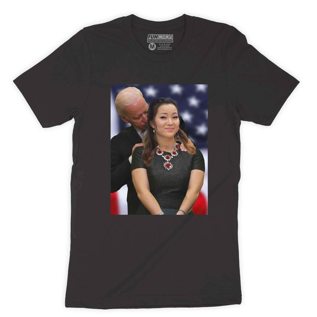 Function Custom Joe Biden Whispering In Your Ear Funny T Shirt