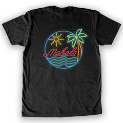 Function - Mahalo Neon Lights Men's Fashion T-Shirt Black