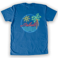 Function - Mahalo Neon Lights Men's Fashion T-Shirt Royal Blue