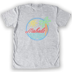 Function - Mahalo Neon Lights Men's Fashion T-Shirt Heather Grey
