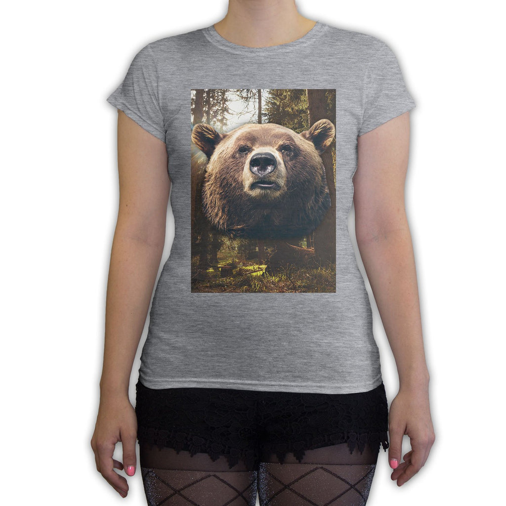 Function - Brown Bear Face Women's Fashion T-Shirt