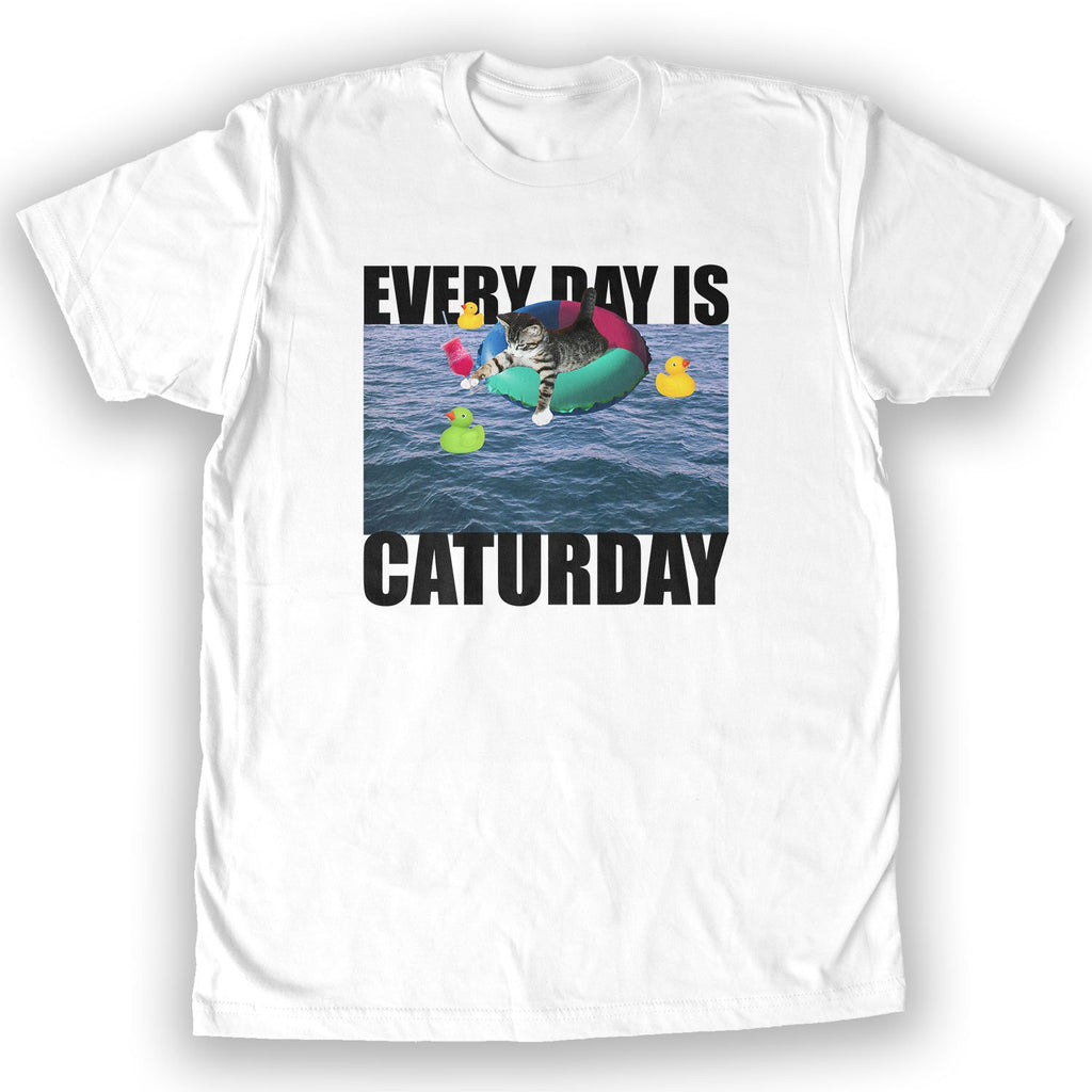 Function - Everyday is Caturday Men's Fashion T-Shirt