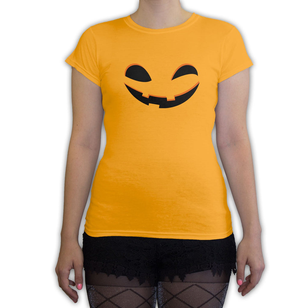 Function - Jack O Lantern Pumpkin Face Halloween Costume Women's Fashion T-Shirt