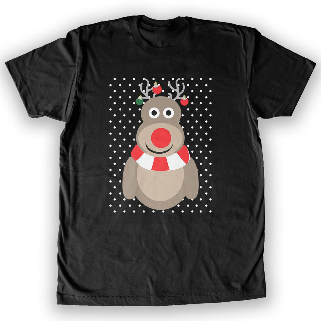 Function -  Christmas Reindeer Dots Men's Fashion T-Shirt