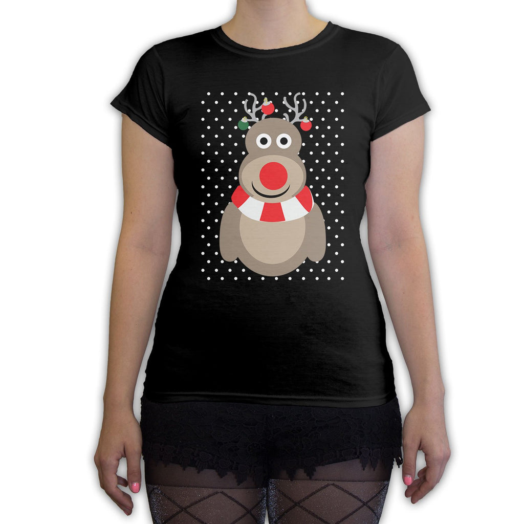 Function -  Christmas Reindeer Dots Women's Fashion T-Shirt