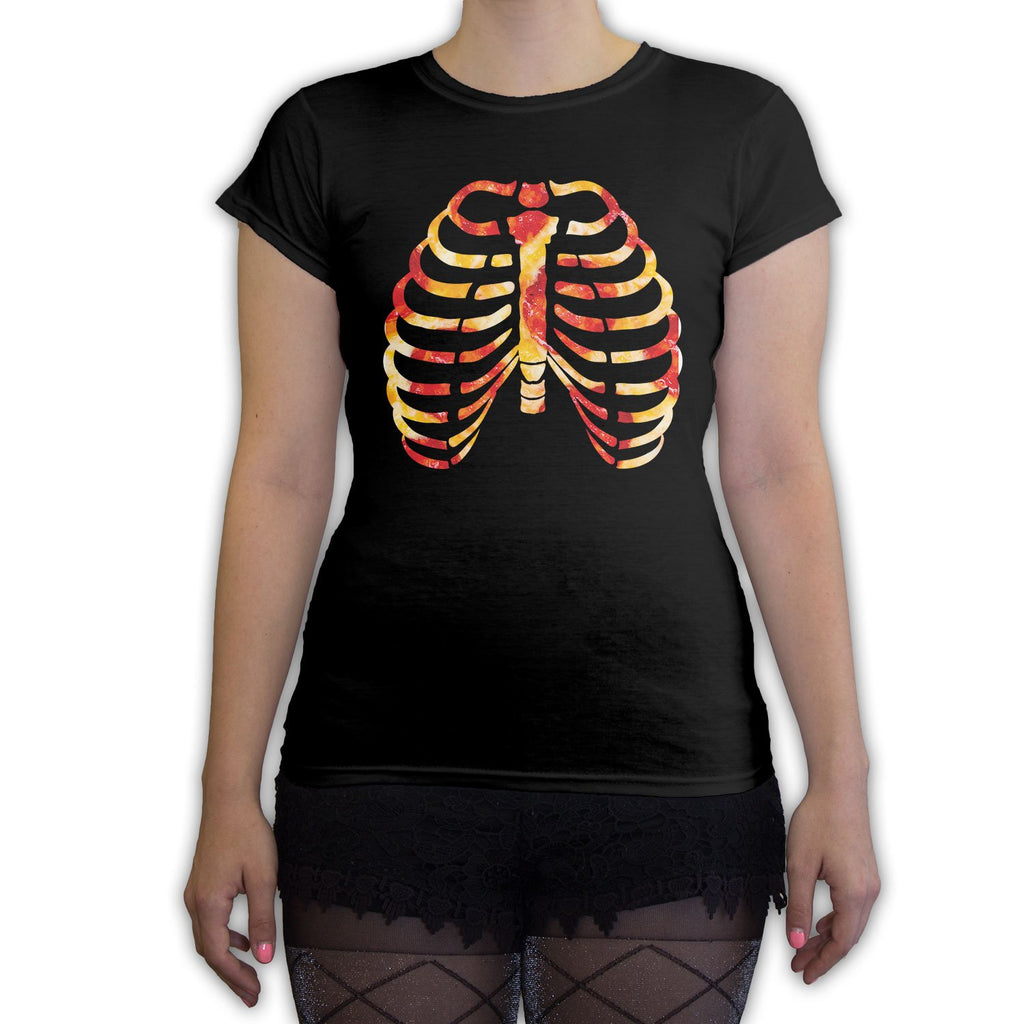 Function - Skeleton Pizza Bones Women's Fashion T-Shirt