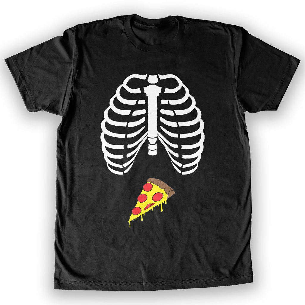 Function - Skeleton Pizza Belly Men's Fashion T-Shirt
