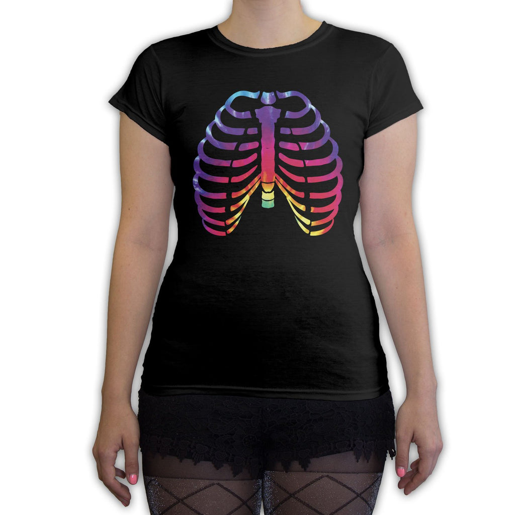 Function - Skeleton Tie Dye Bones Women's Fashion T-Shirt