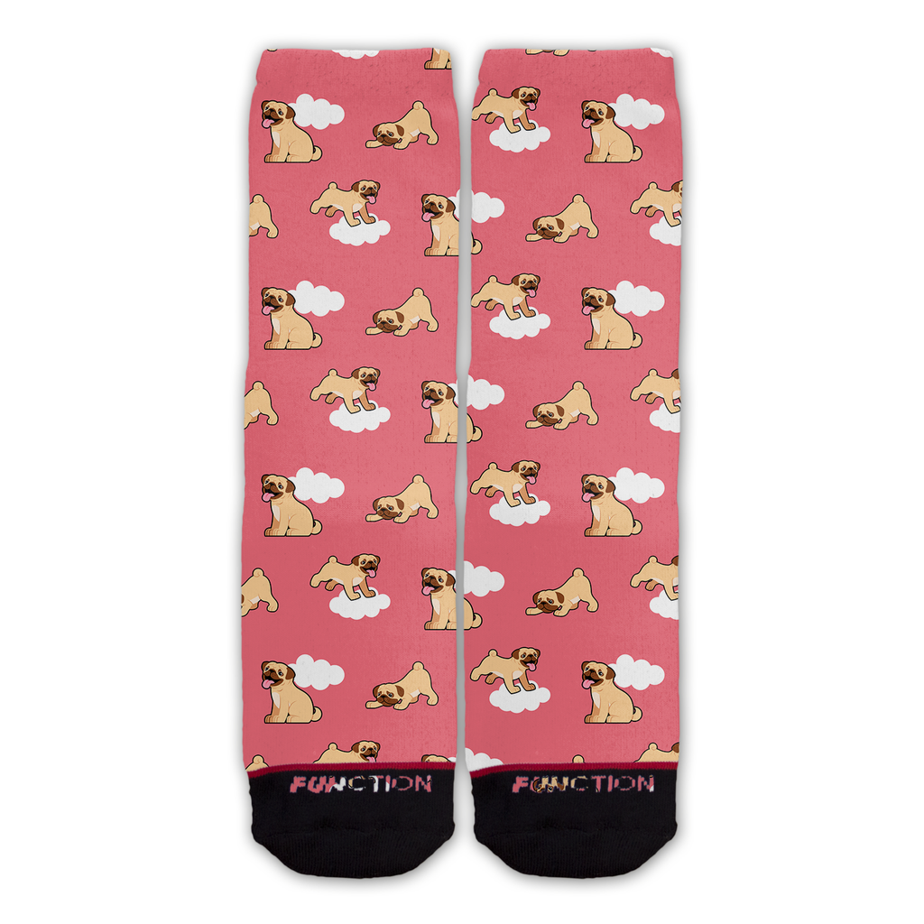 Function - Dog Breed Pug Cloud Pattern Socks Fashion Socks
