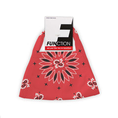 Function - Red Bandana Pattern Breathable Reusable Washable Face Cover Mask