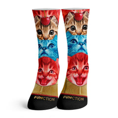 Function - Cat Ice Cream Cone Fashion Sock