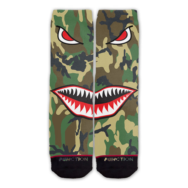 Function - Camo Shark Mouth Fashion Socks