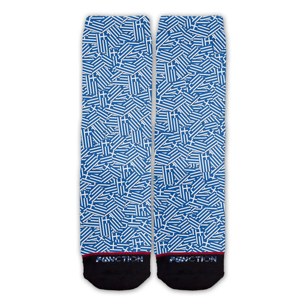 Function - Greece Flag Repeating Fashion Socks