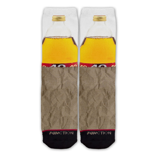Function - 40 oz Paper Bag Beer Fashion Socks