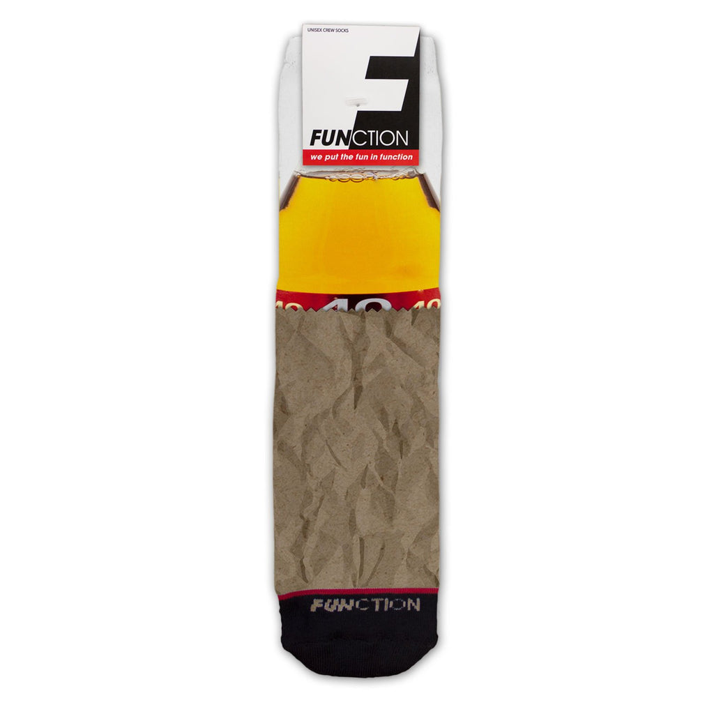 Function - 40 oz Paper Bag Beer Fashion Socks