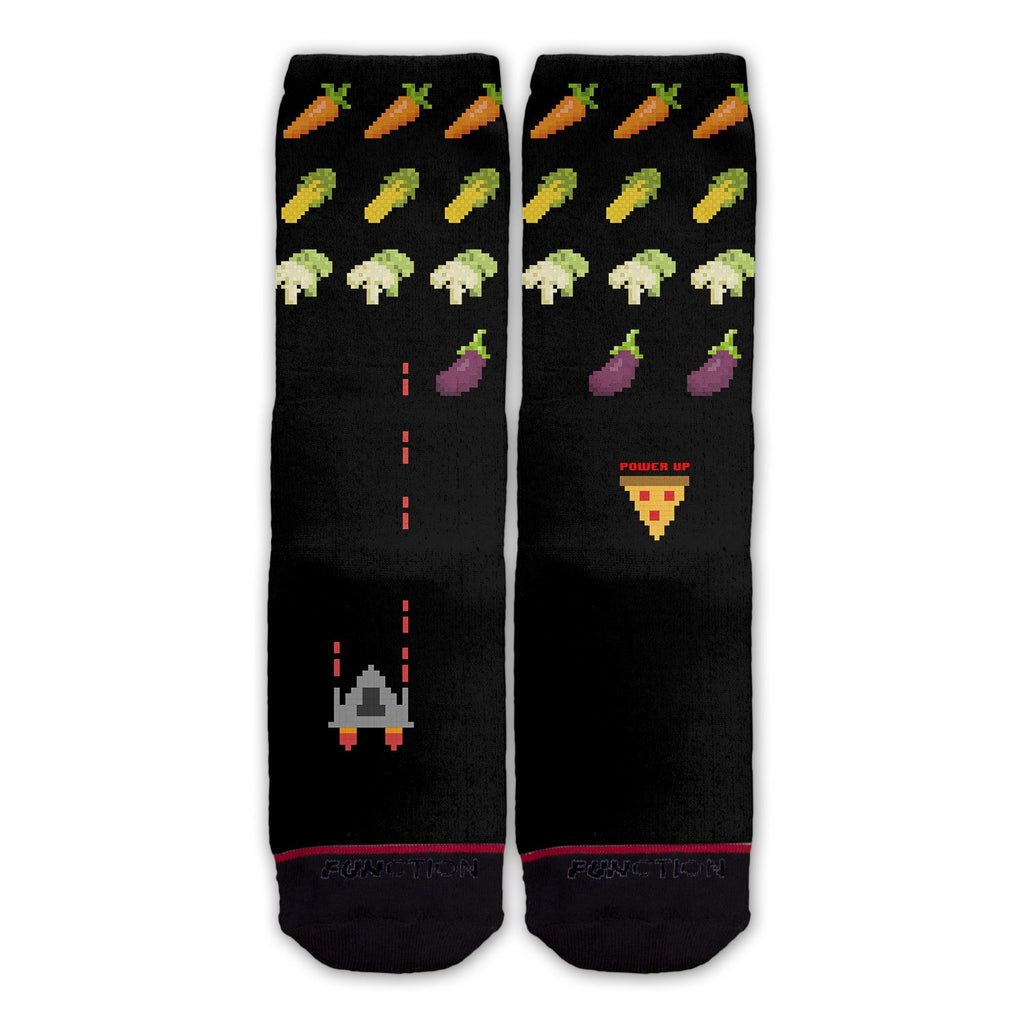 Function - 8 Bit Spaceship Video Game Fashion Socks