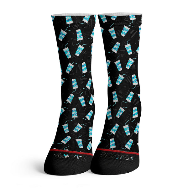 Function - 90's Cup And Straw Pattern Fashion Socks Solo Soda Jazzy 80 ...
